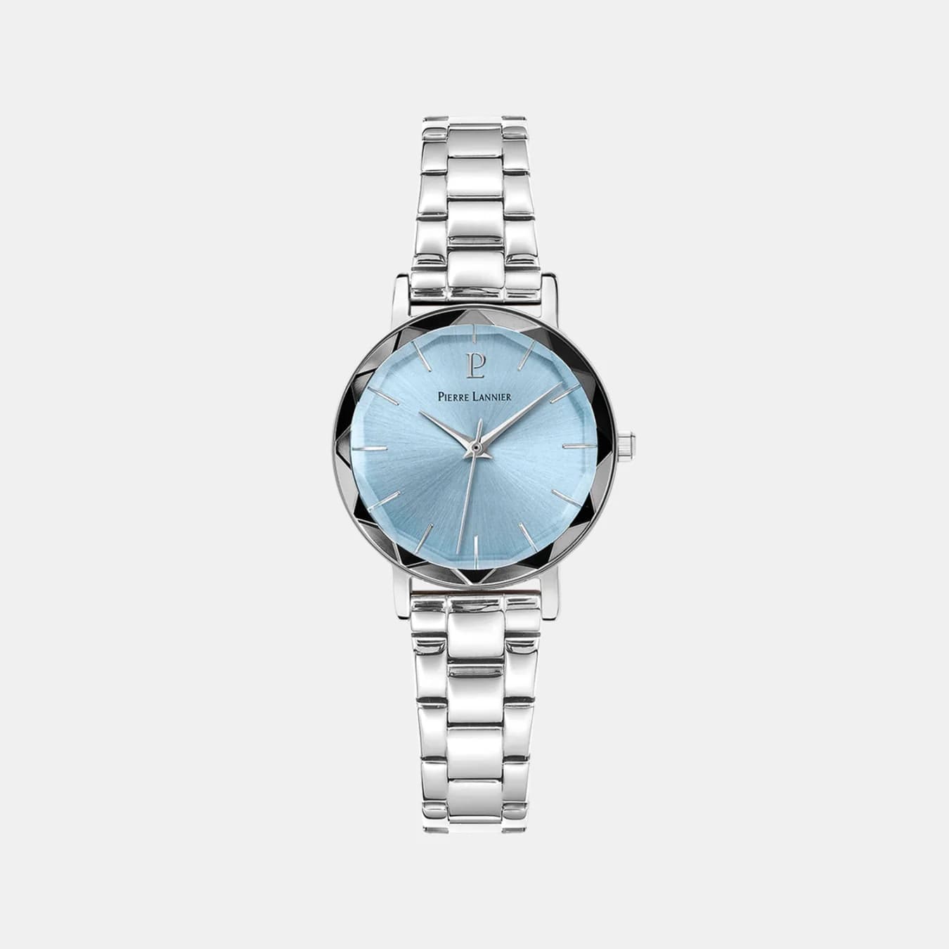 Multiples Women's Quartz Blue Dial Analog Stainless Steel Watch 011L661