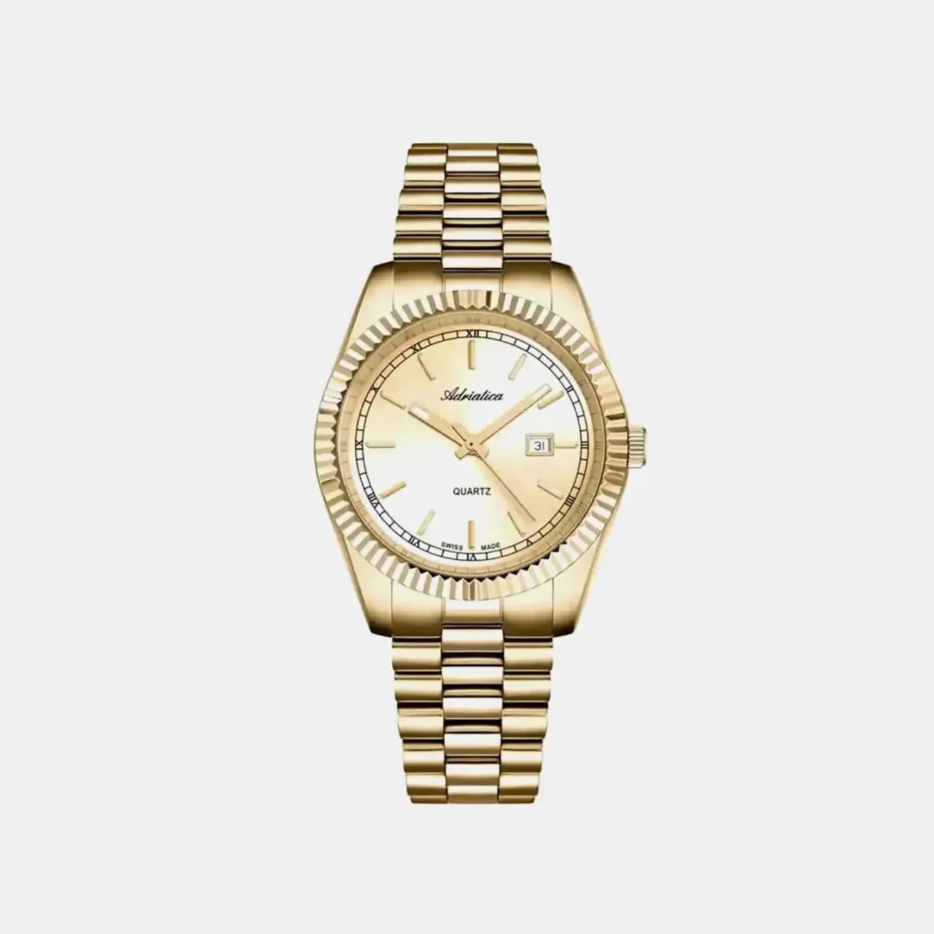 Women's Quartz Champagne Dial Analog Stainless Steel Watch A3090.1111QXL
