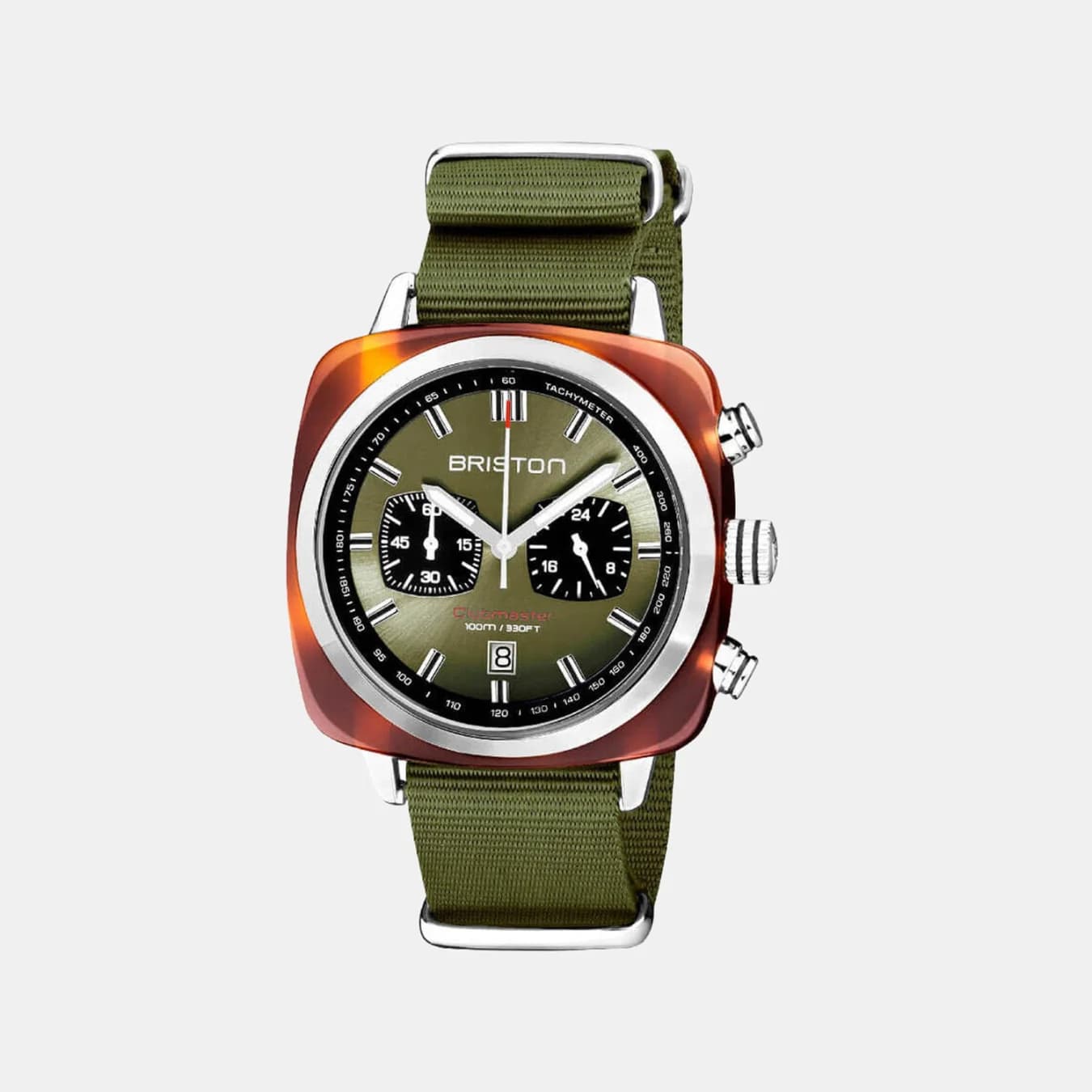 Men's Quartz Olive Green Dial Analog NATO Watch 20142.SA.TS.26.NOL