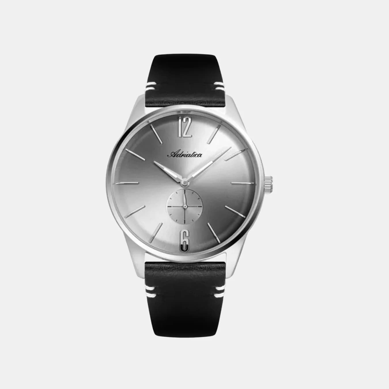 Men's Quartz Grey Dial Analog Leather Watch A8264.5257XLQ