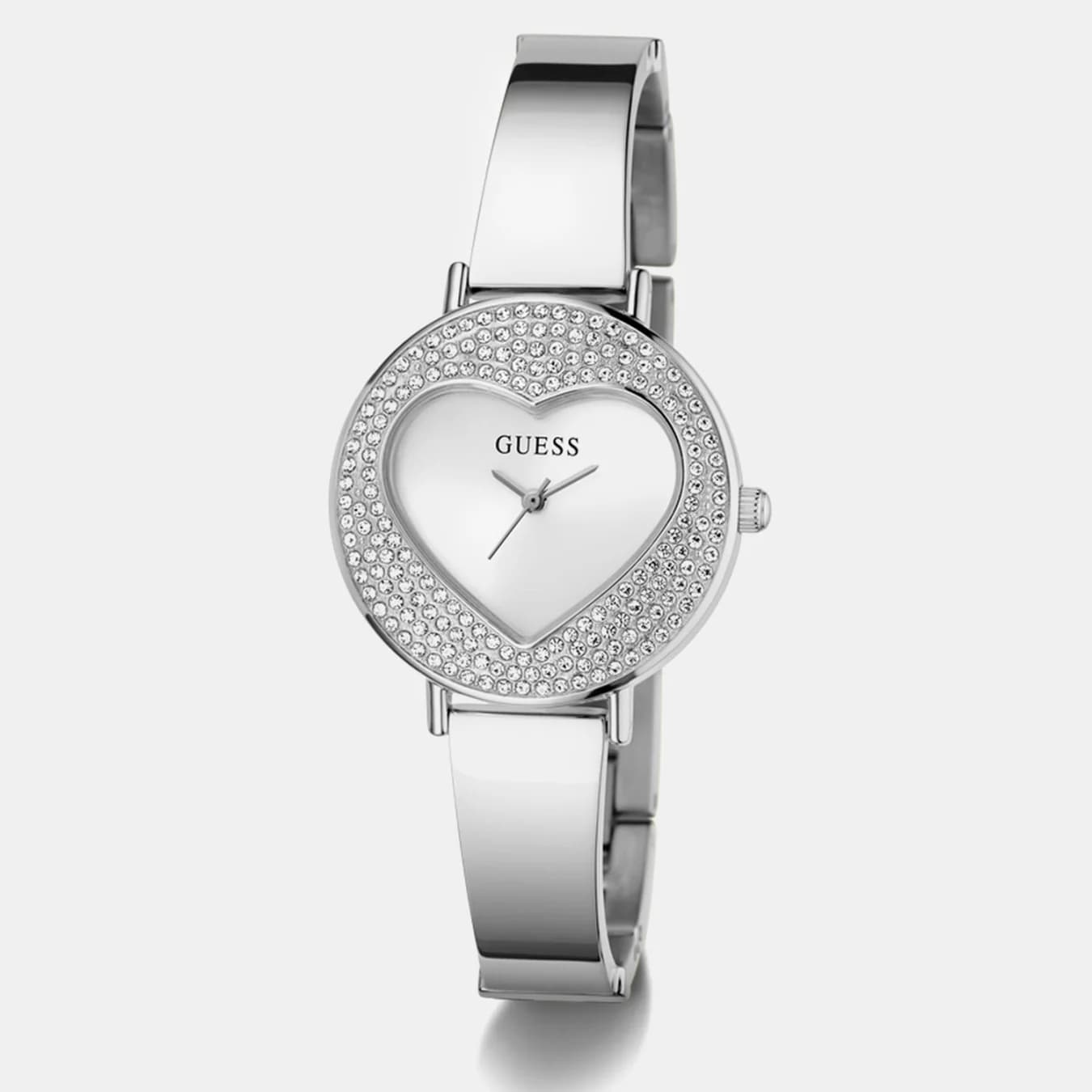 Women's Quartz White Dial Analog Stainless Steel Watch GW0991L1