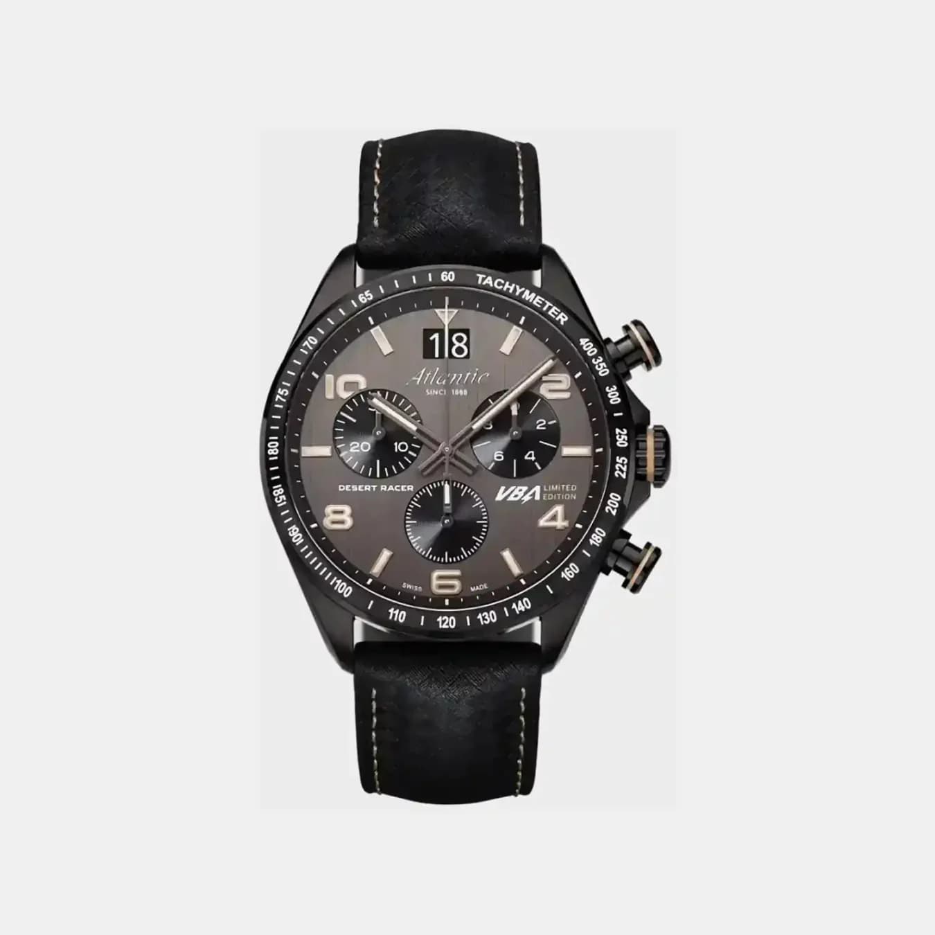 Desert Racer Men's Quartz Brown Dial Chronograph Leather Watch 55463.46.45