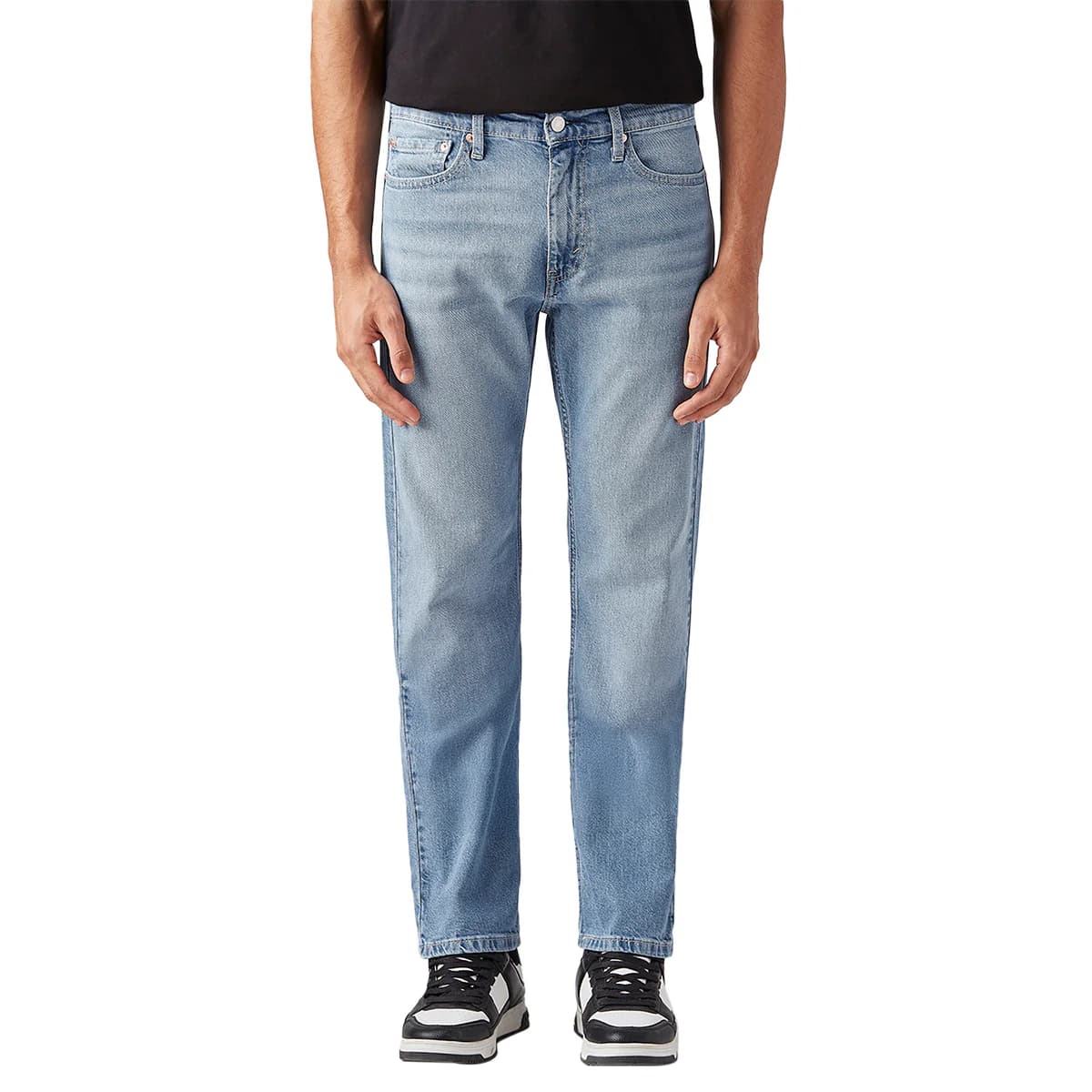 Men's 513 Blue Casual Solid Mid Rise Jeans