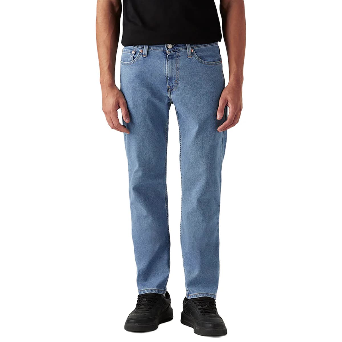 Men's 511 Blue Casual Solid Mid Rise Jeans