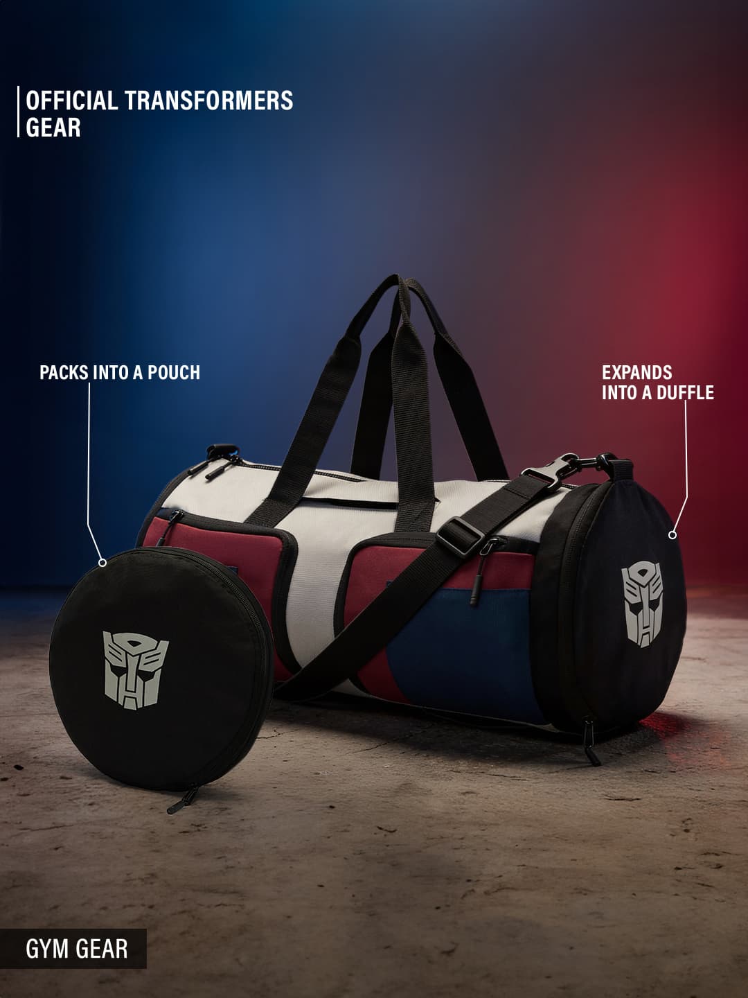 Unisex Optimus Prime Collapsible Duffle Bag