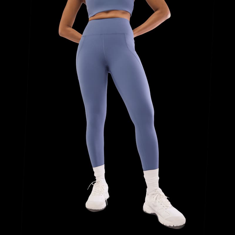 Women's Regular Blue Casual Solid Slim Fit Elasticated Leggings