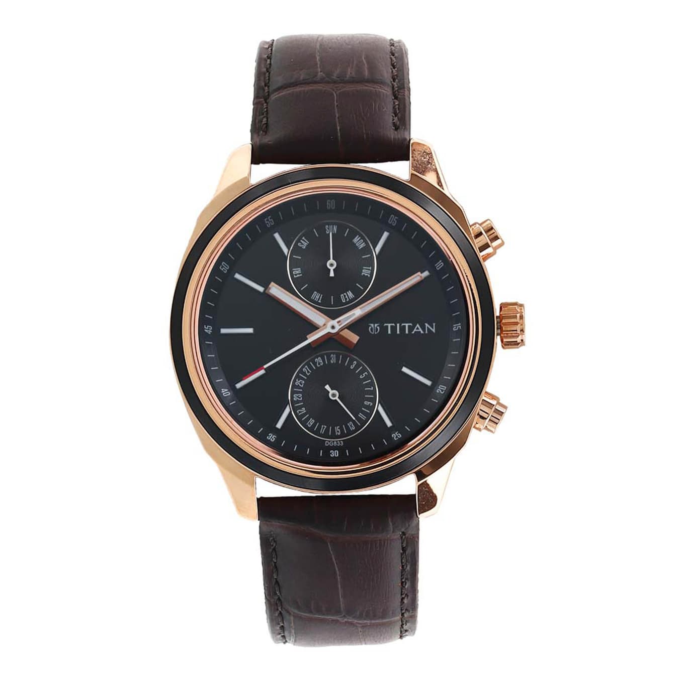 Men's Black Casual Chronograph Watch - NU1733KL03