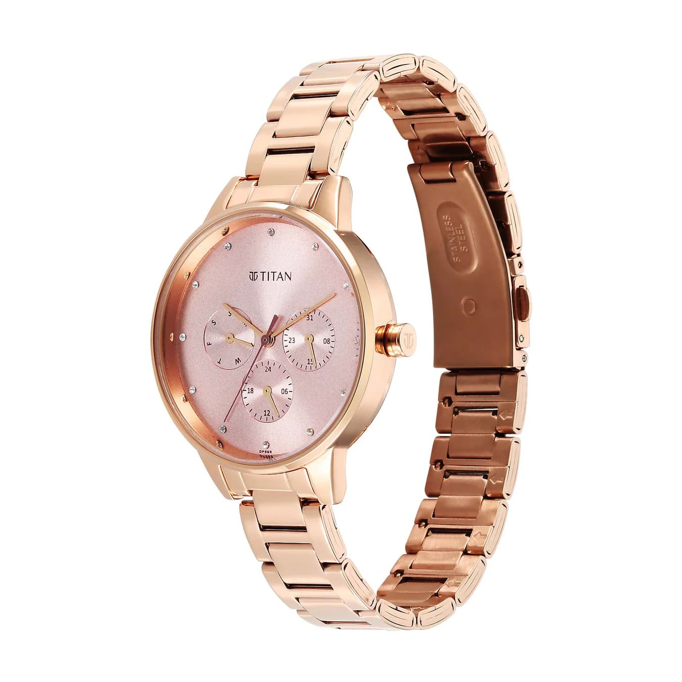 Women's Rose Gold Casual Analog Watch - NU2648WM08