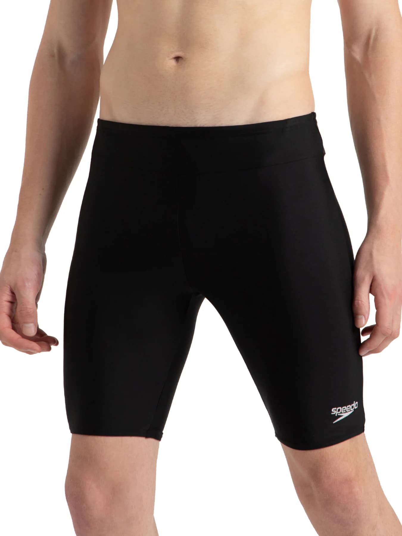 Men's Black Sport Solid Swimwear Short