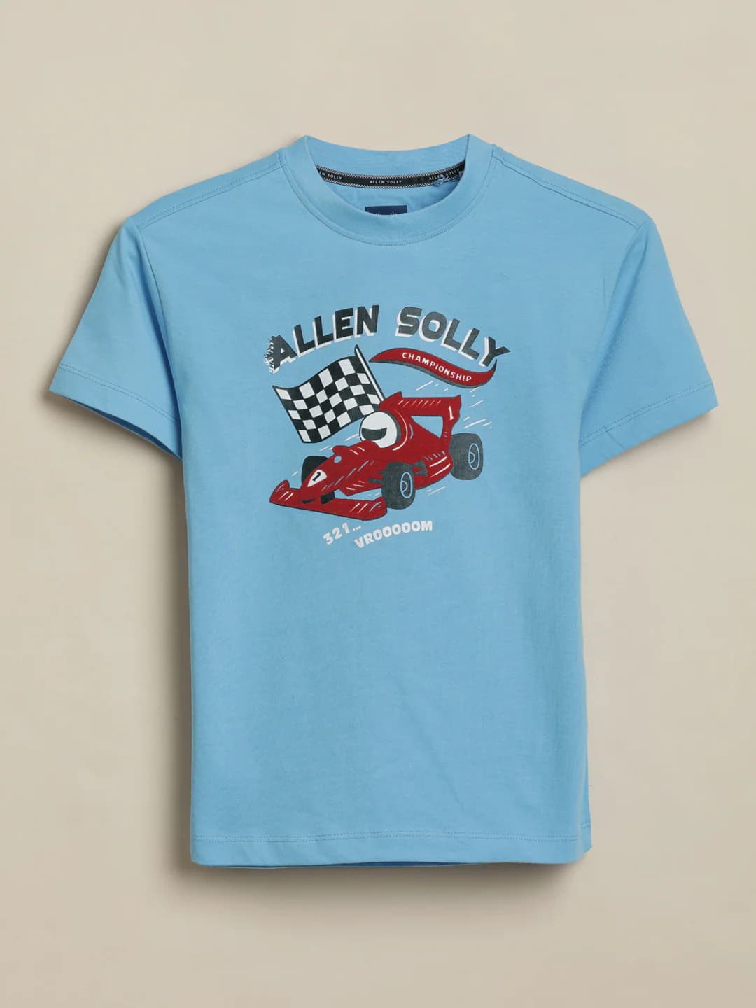 Boys Blue Casual Half Sleeves Regular Fit Tshirt