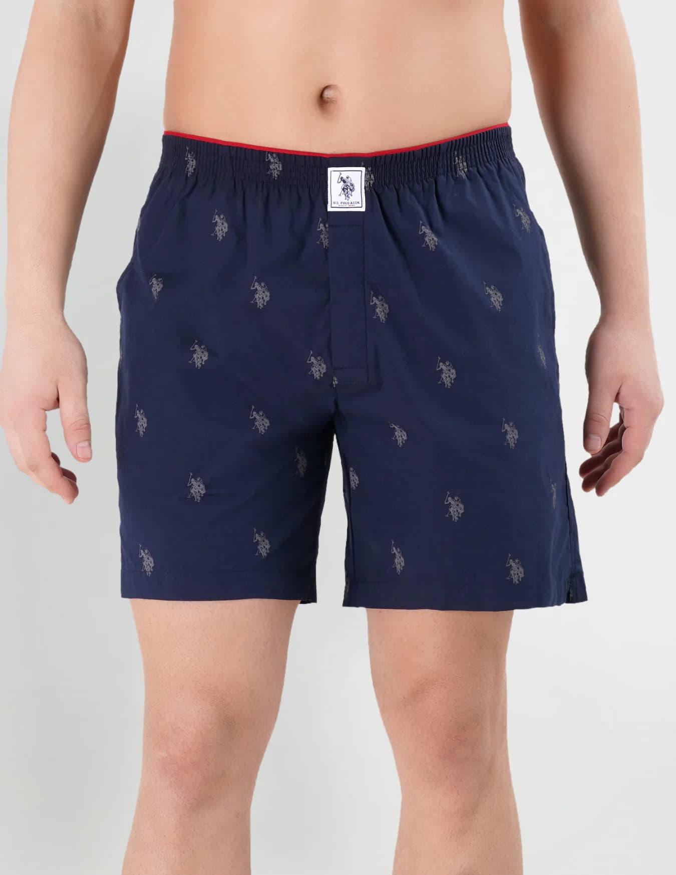 Men's Navy Regular Fit Mid Rise Boxers
