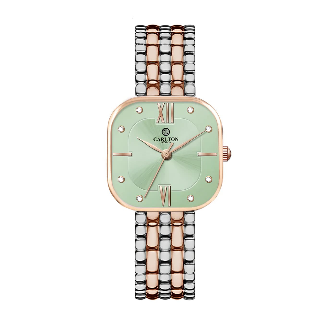 Women's Green Smart Casual Stainless Steel Analog Watch - CLPLG107