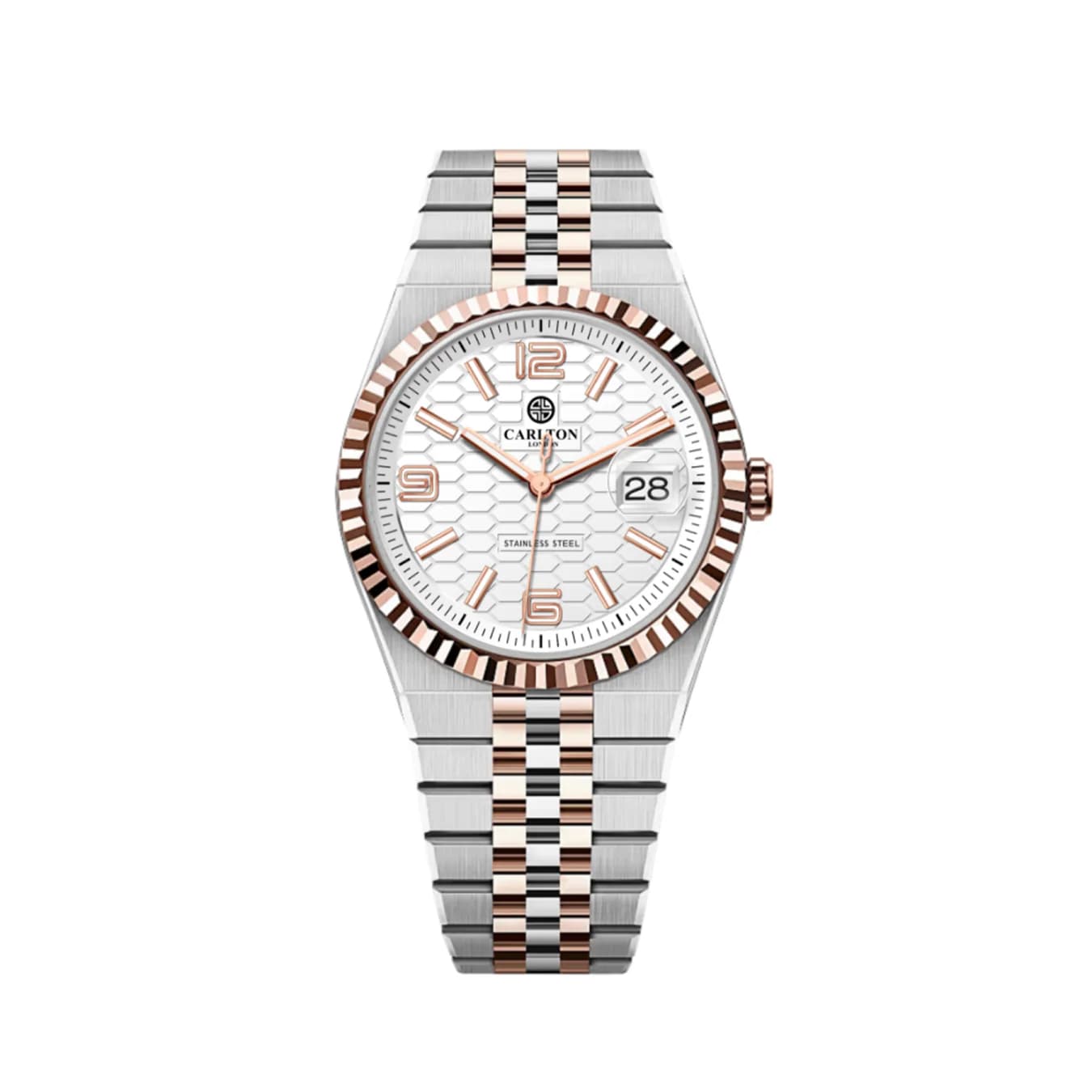 Men's White Smart Casual Stainless Steel Analog Watch - CL-ROVER-SLWHT