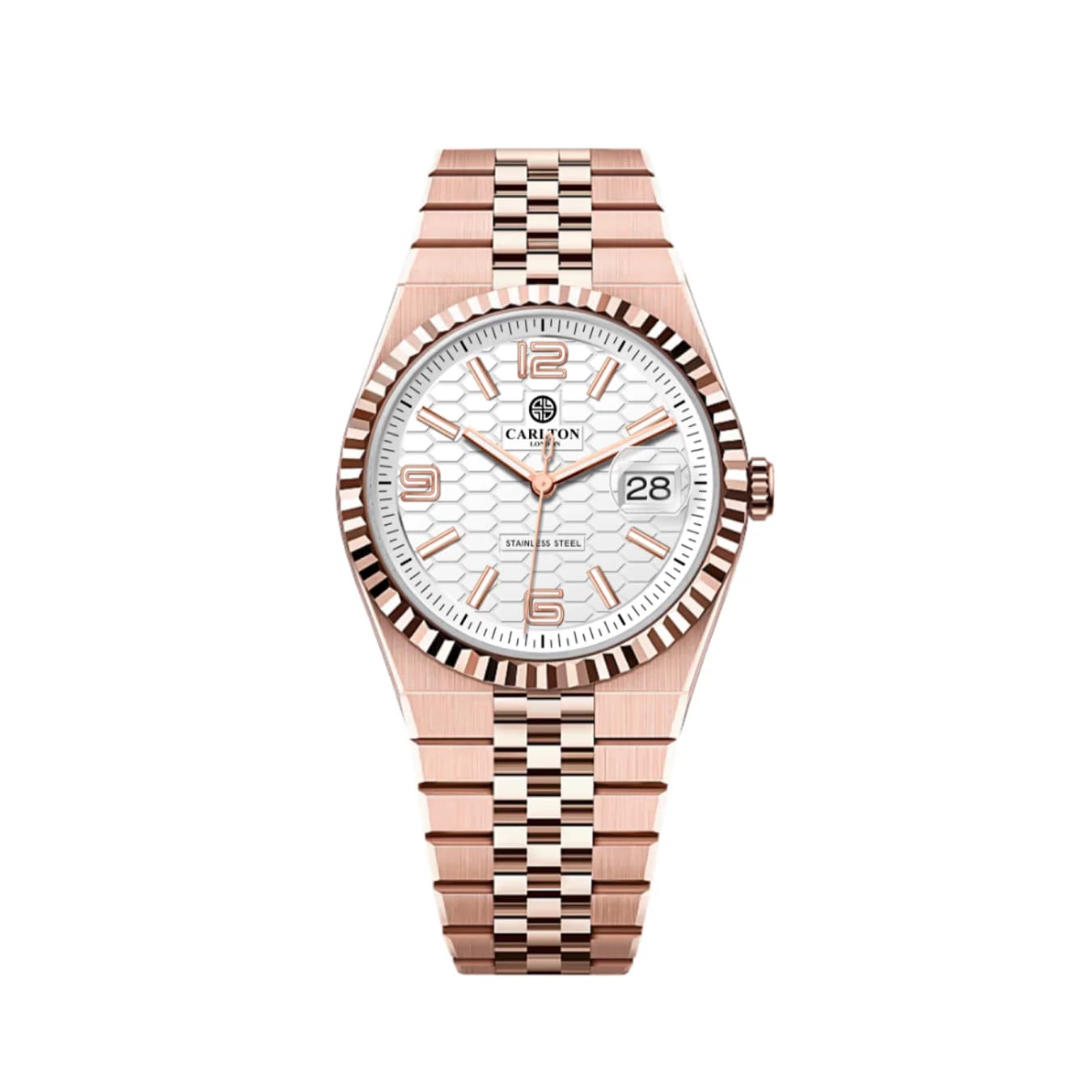 Men's White Smart Casual Stainless Steel Analog Watch - CL-ROVER-RGWHT