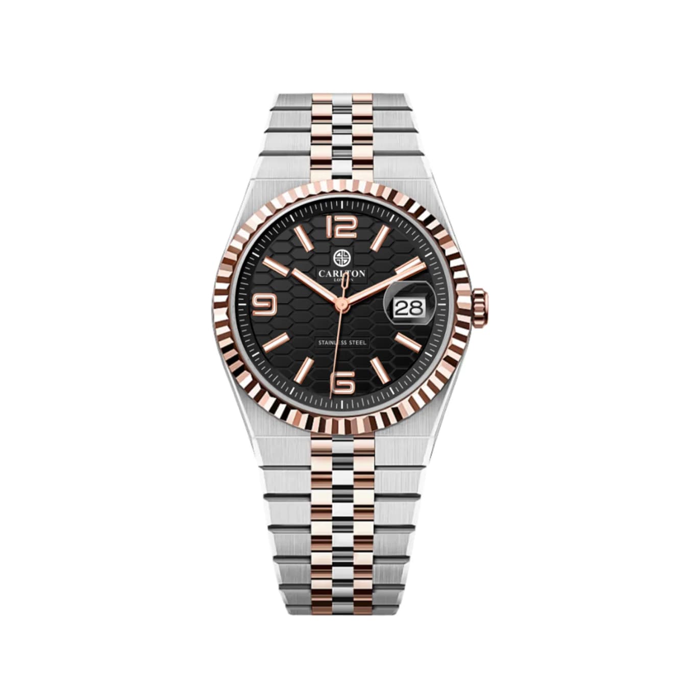Men's Black Smart Casual Stainless Steel Analog Watch - CL-ROVER-SRGBLK