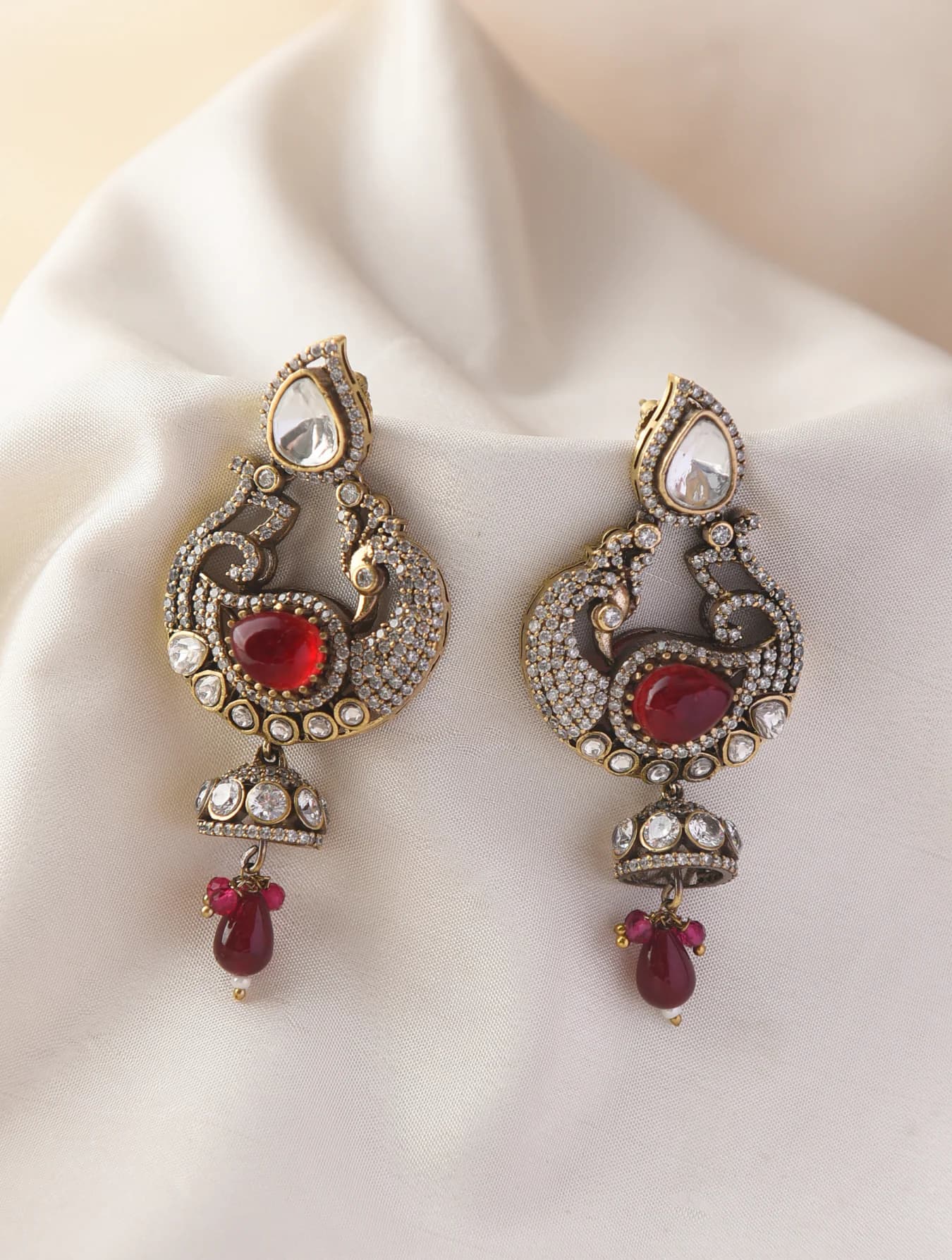 Women's Festive Wear Gold Plated Brass Dangler Earring