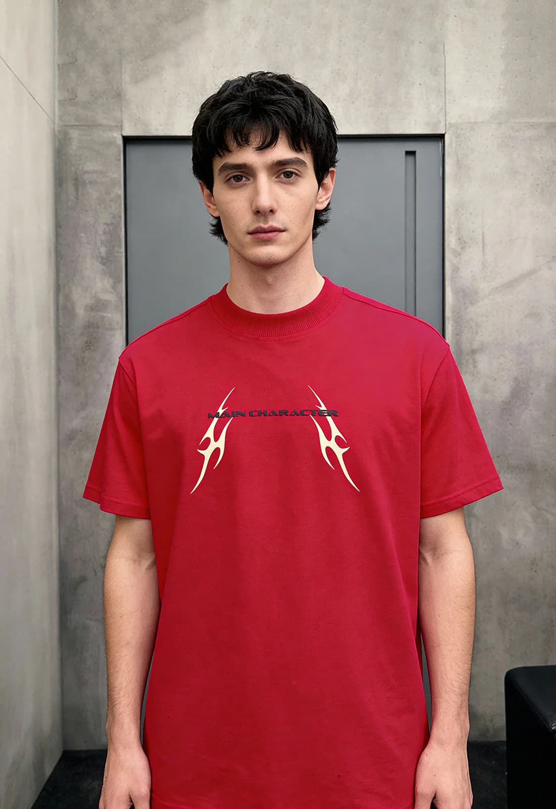Men's Pink Casual Oversized Fit Half Sleeves Cotton Tshirt