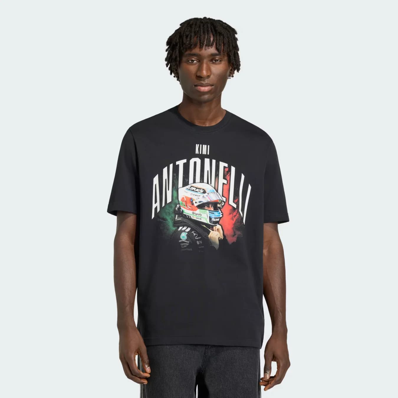 Men's Black Casual Half Sleeves Graphic Tshirt