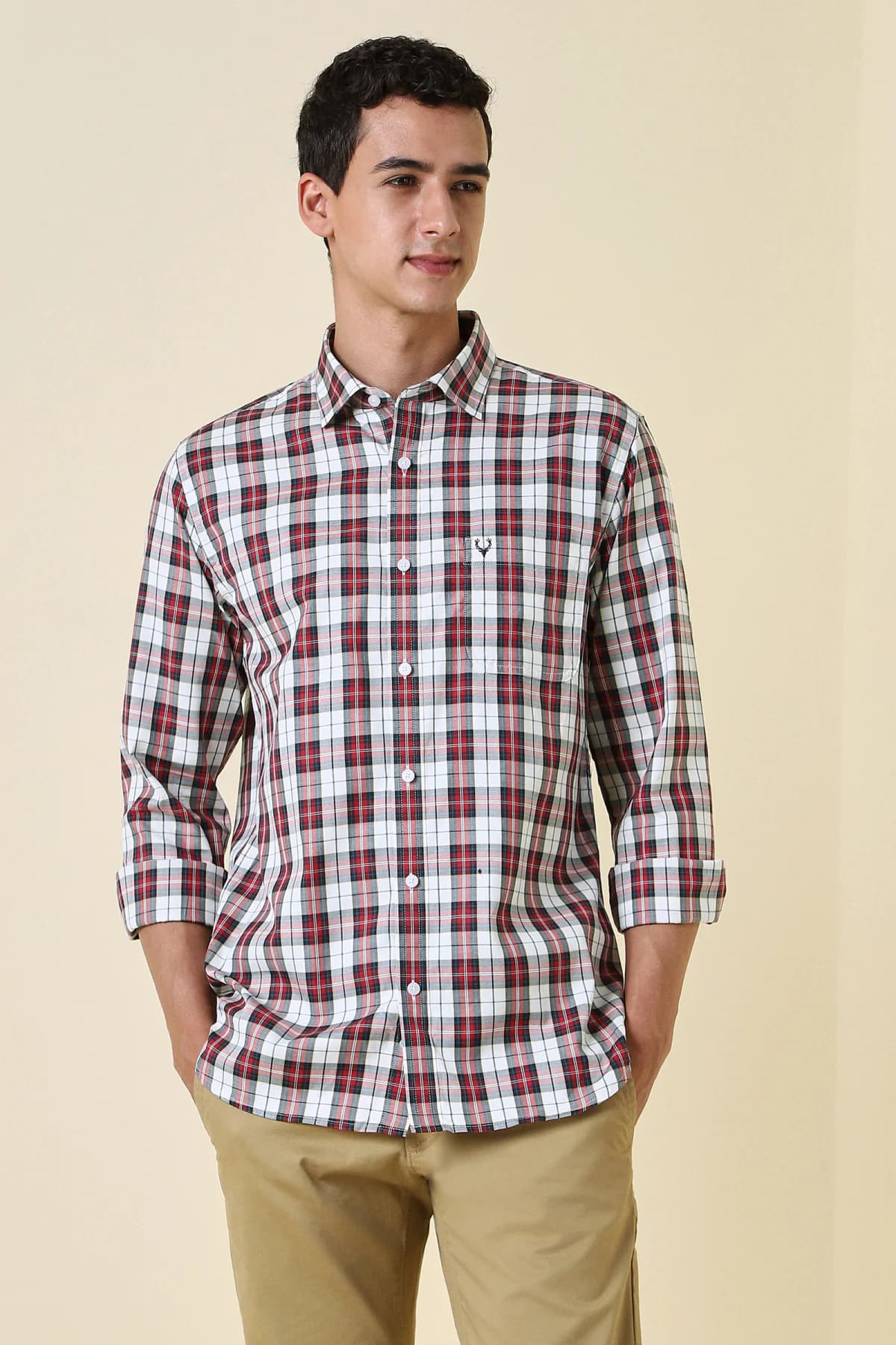 Men's Multicolor Casual Checked Regular Fit Full Sleeves Cotton Shirt