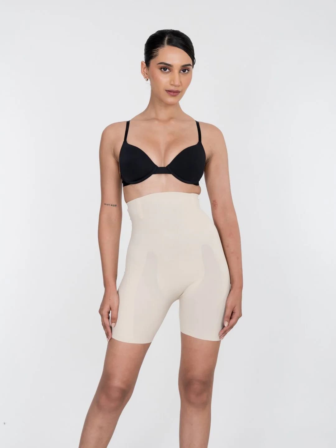 Women's Beige Air Series High Waist Shaper Shorts