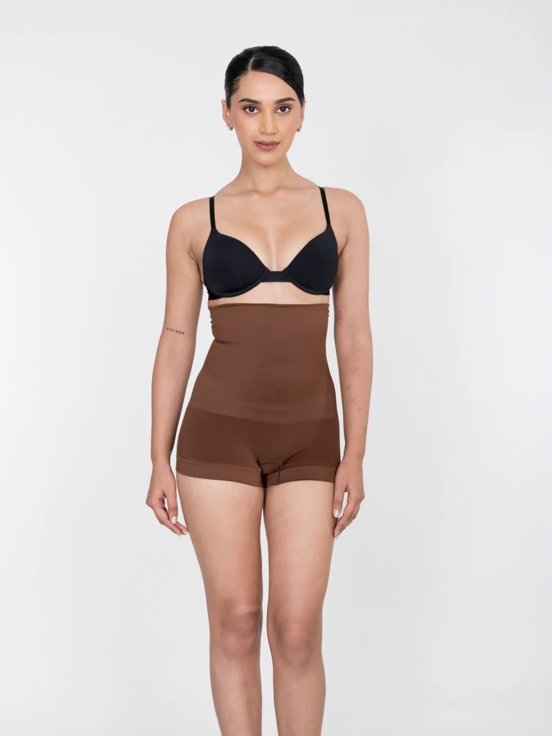 Women's Brown High Waist Shaper Boyshorts