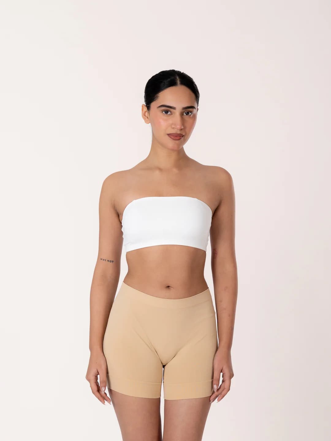 Women's White Pryme Bandeau Bra