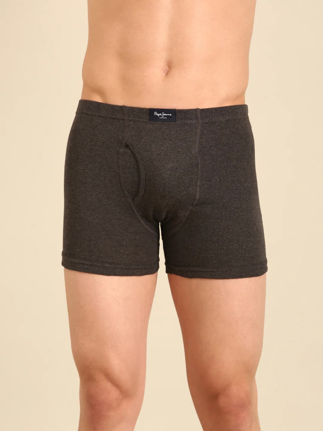 Men's Grey Pure Cotton Breatheable Trunk