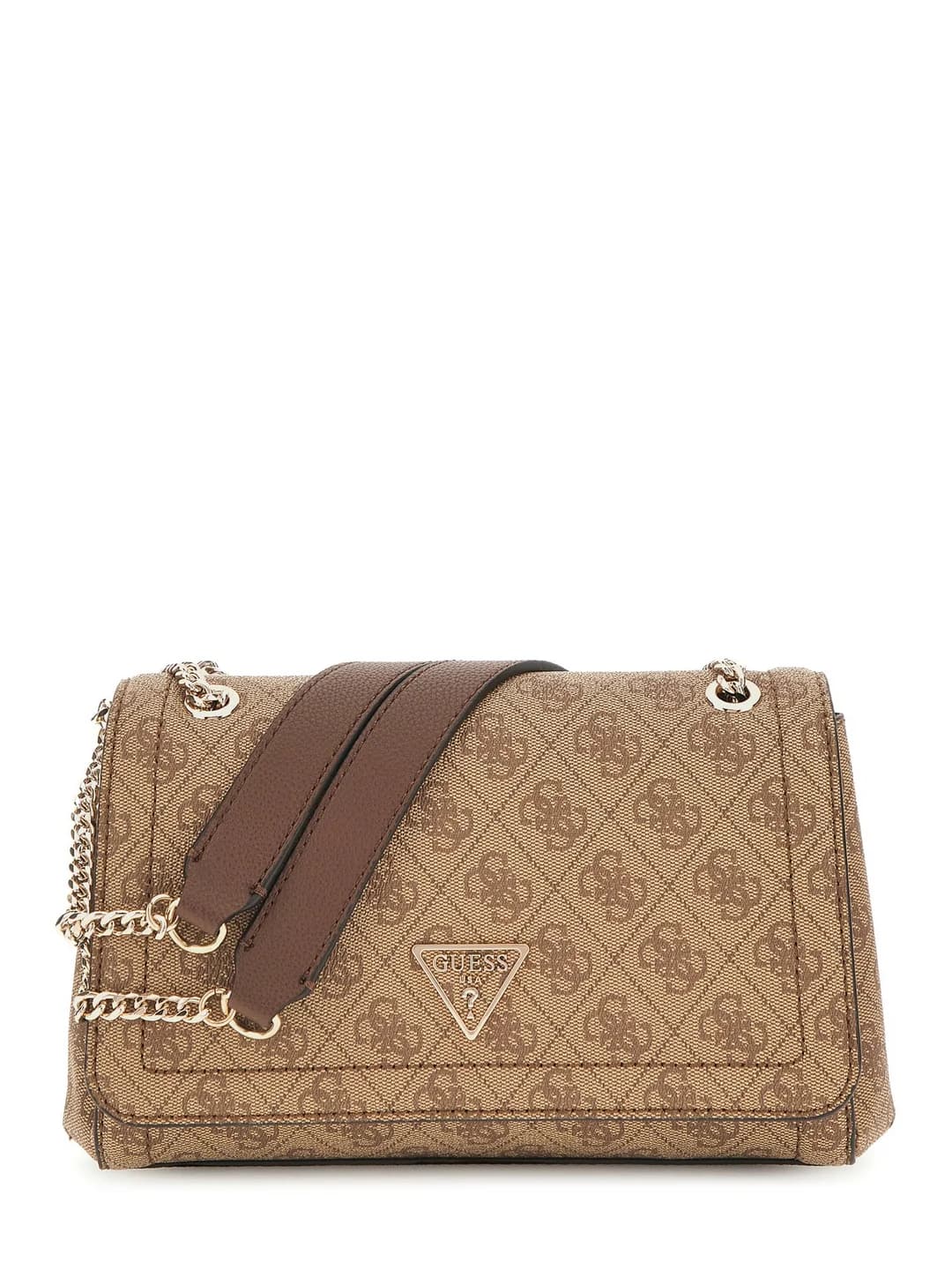 Women's Brown Printed Noelle Convertible Flap Crossbody Bag