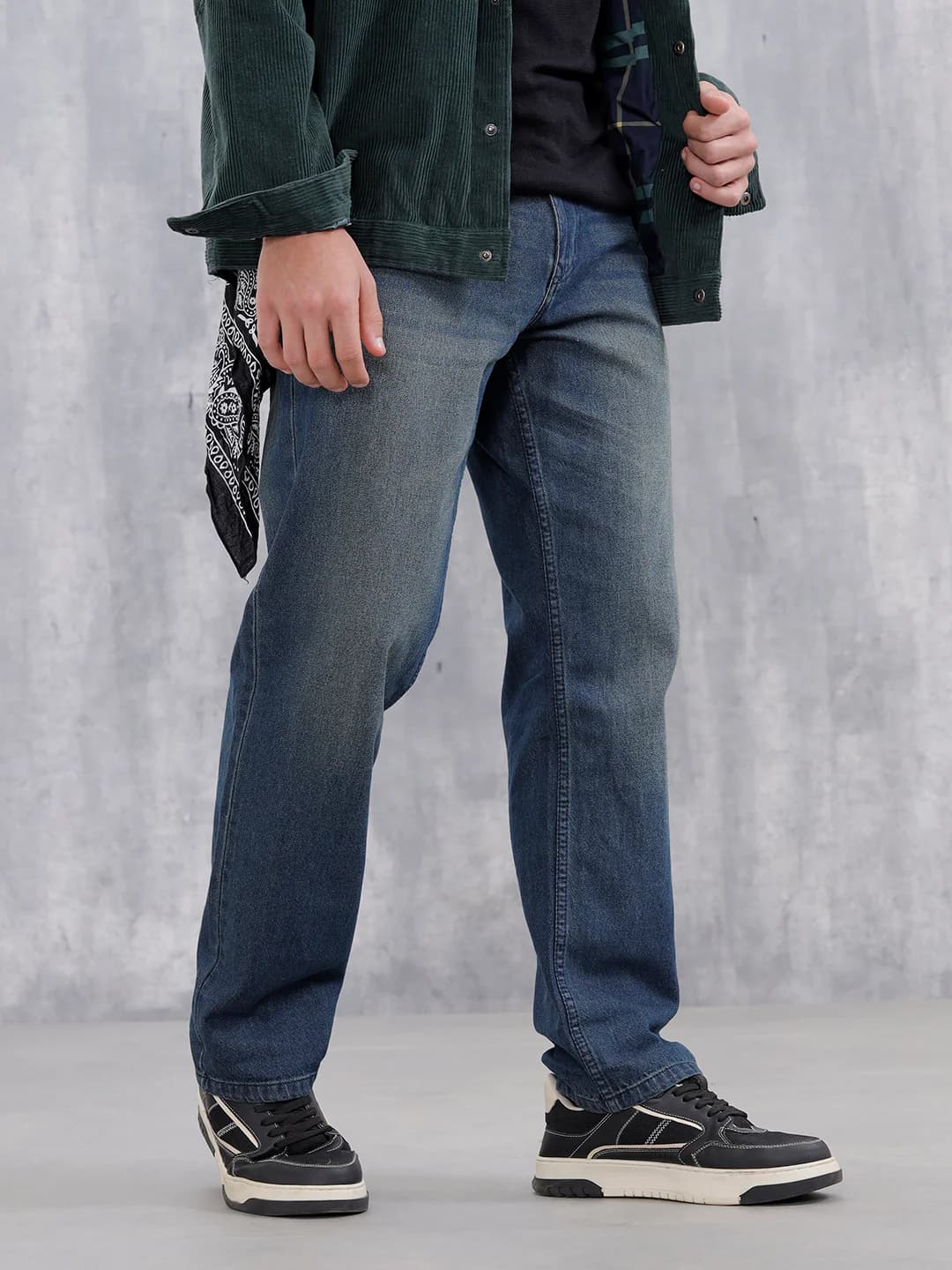 Men's Blue Casual Regular Fit Jeans