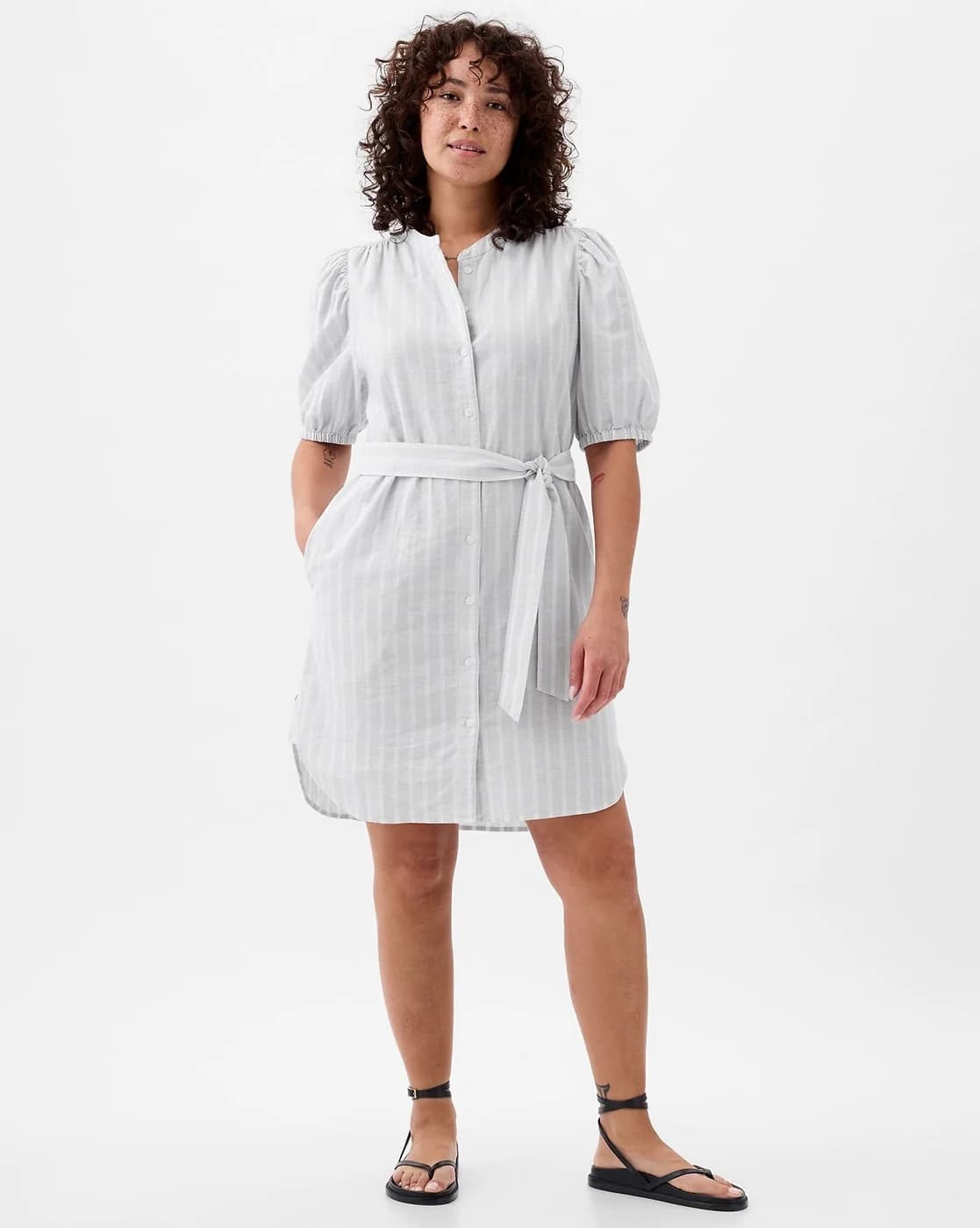 Women's Blue Casual Half Sleeves Dress