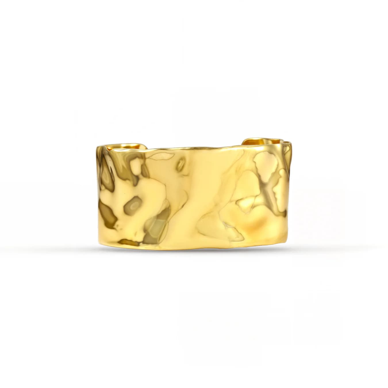 Women's Gold Molten Solar Cuff