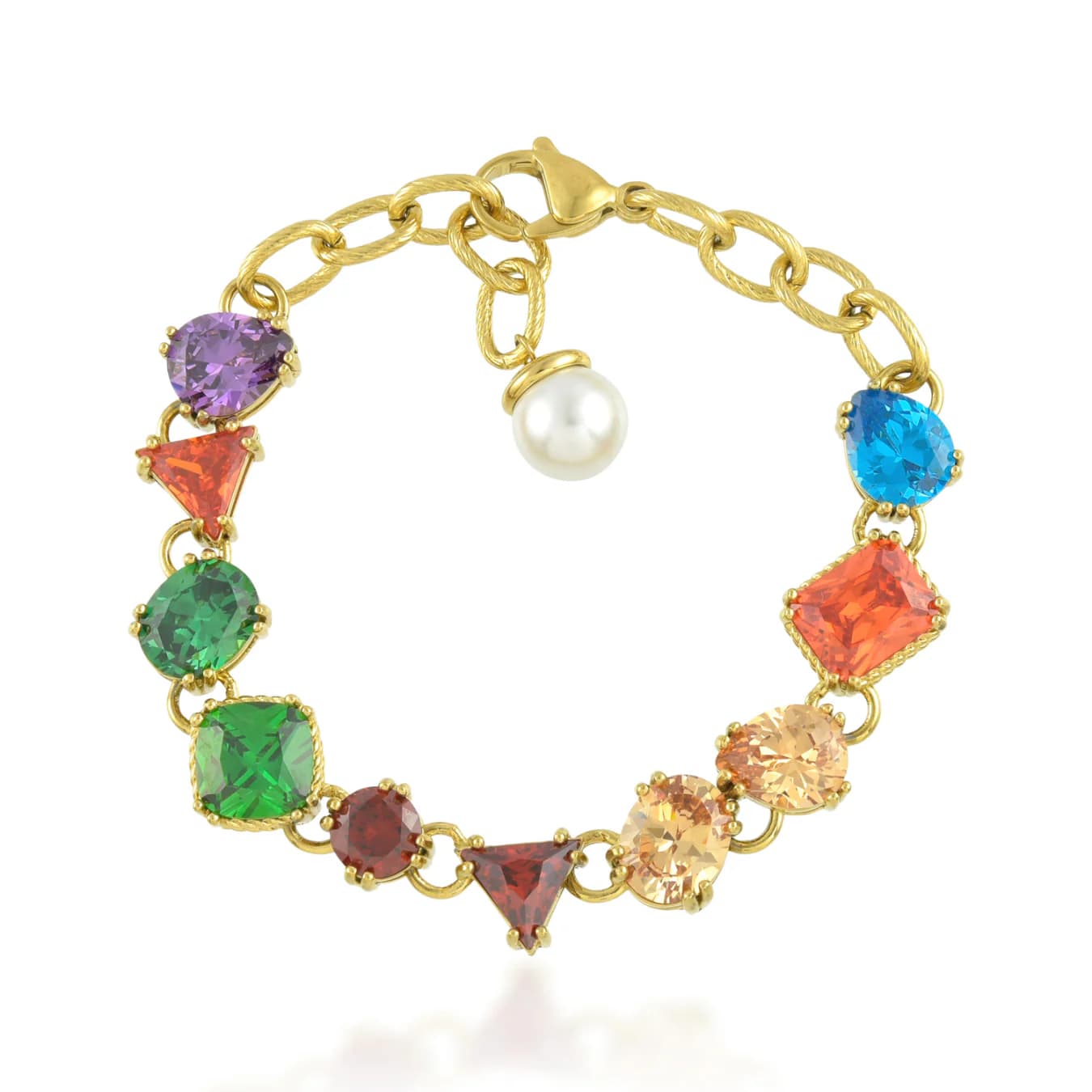 Women's Multicolor Chromatic Cascade Bracelet