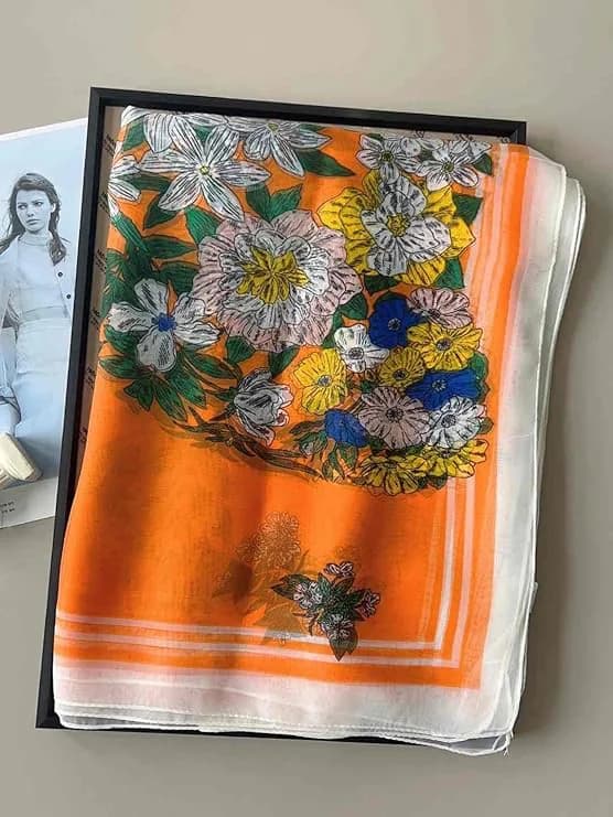 Women's Multicolor Printed Scarf