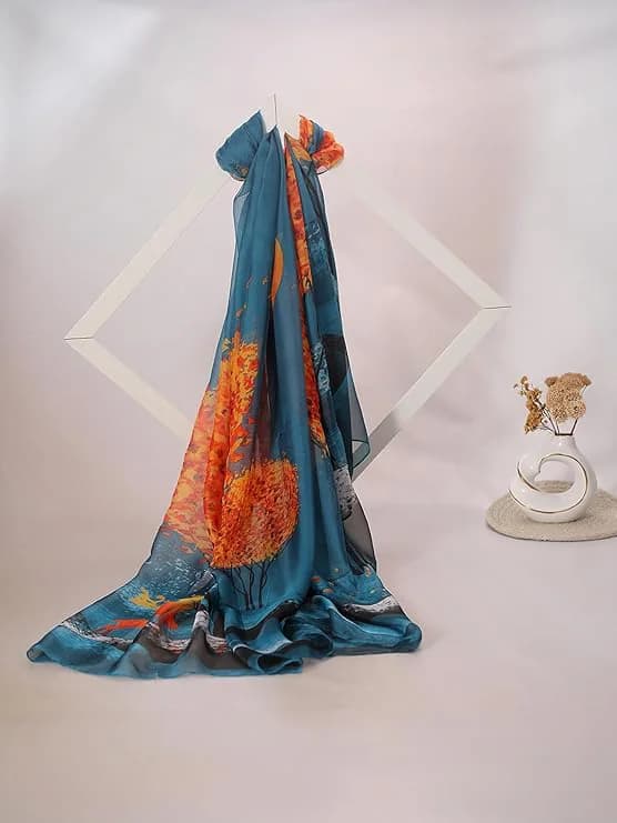 Women's Multicolor Printed Scarf