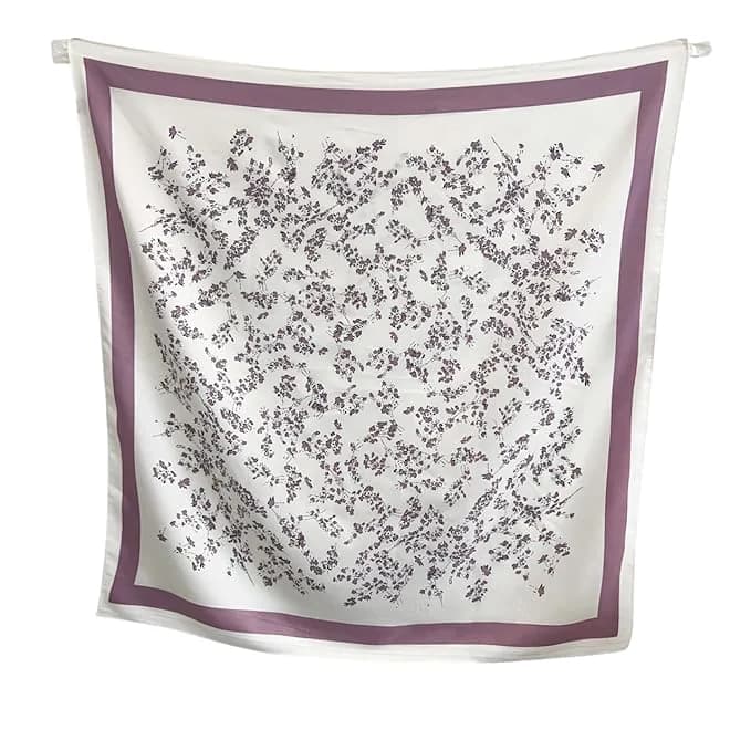 Women's Multicolor Printed Satin Scarf