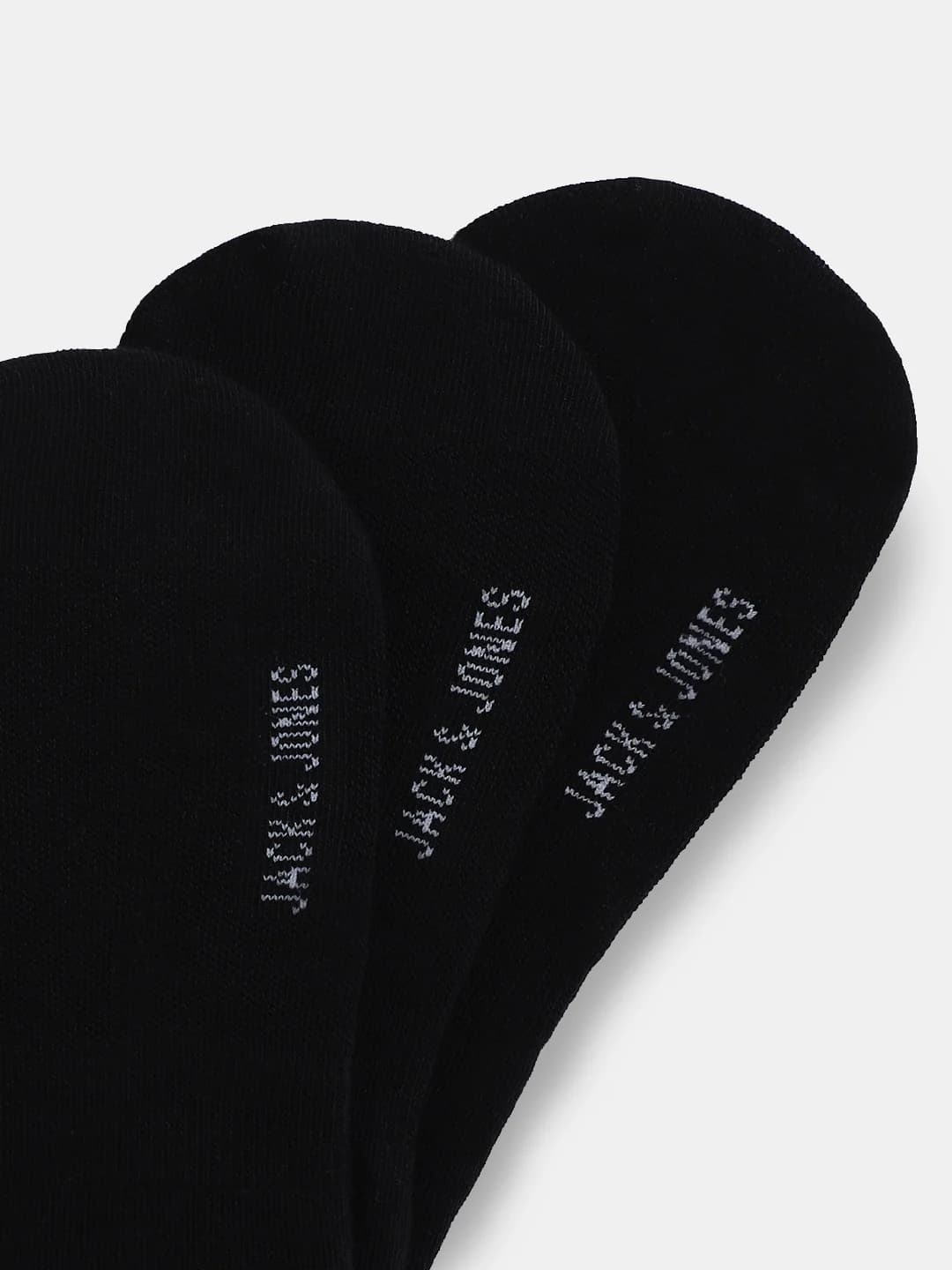 Men's Black Casual Solid Socks - Pack of 3