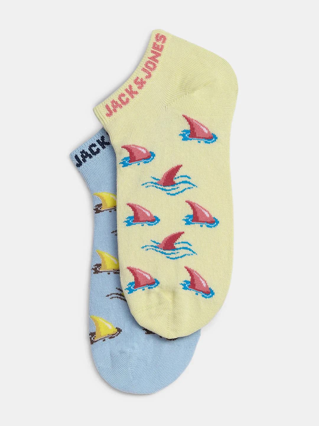 Men's Multicolor Casual Printed Socks - Pack of 2