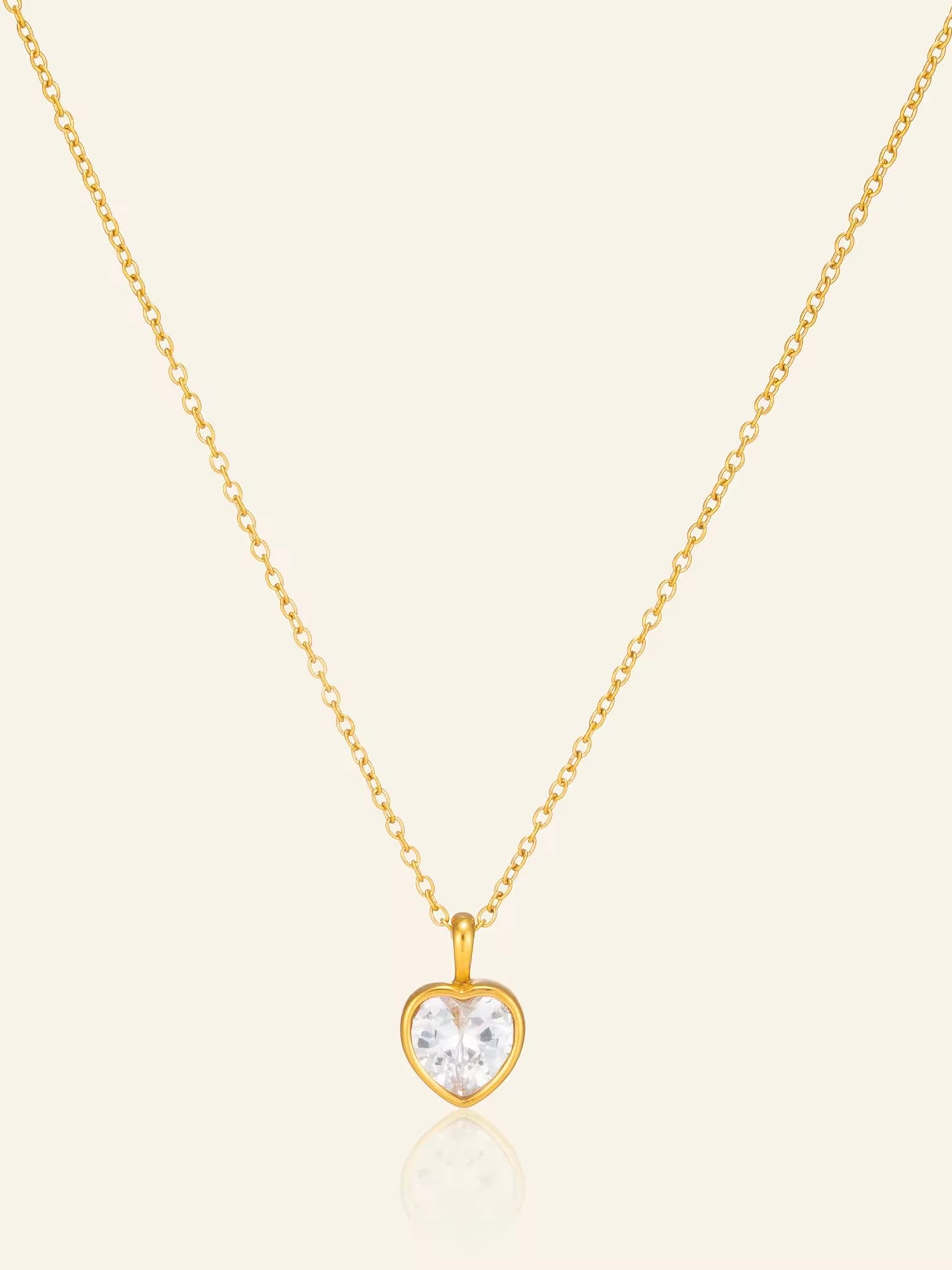 Women's Eros Delicate Gold Heart Pendant Necklace
