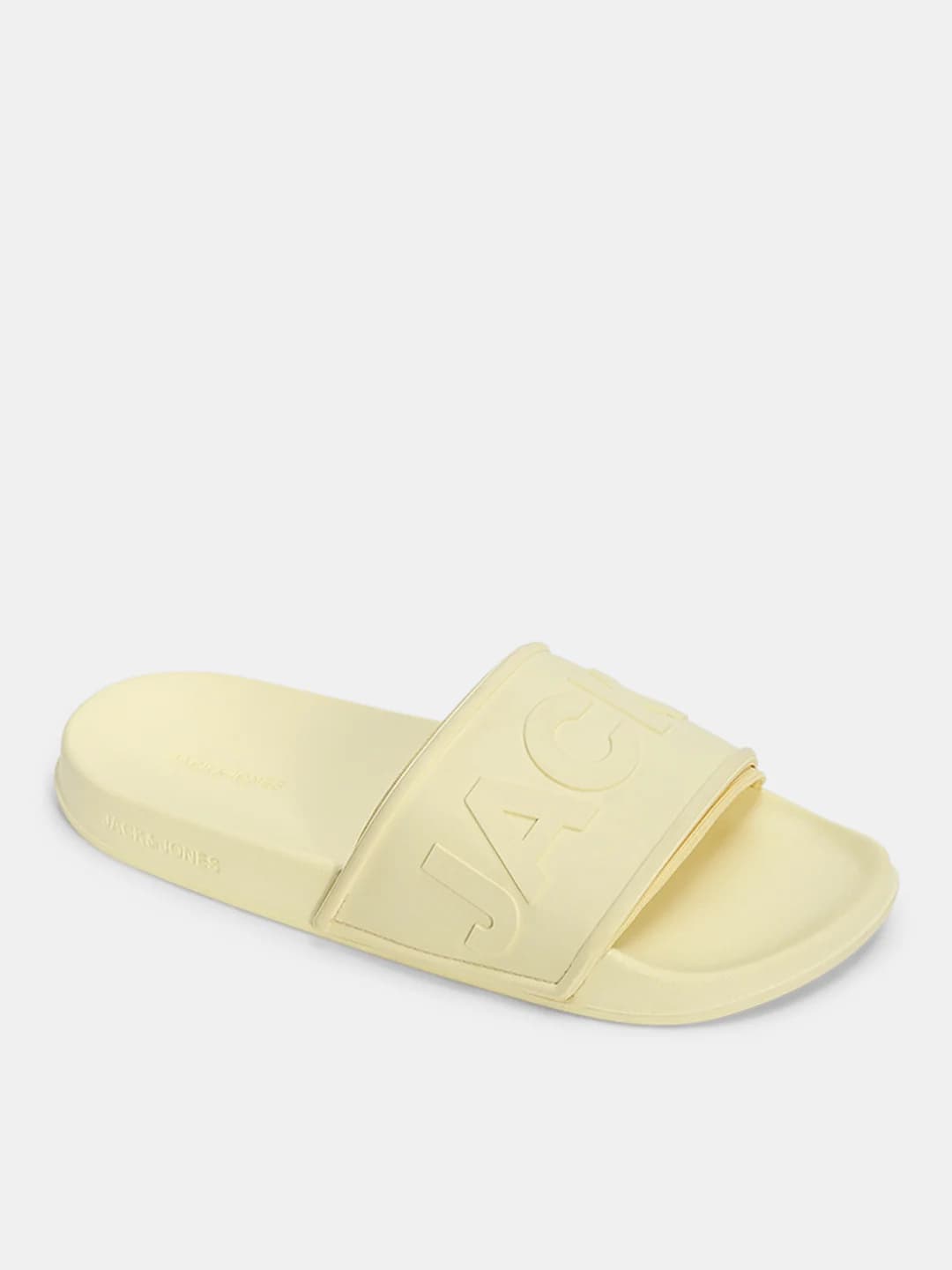 Men's Yellow Casual Round Toe Slides