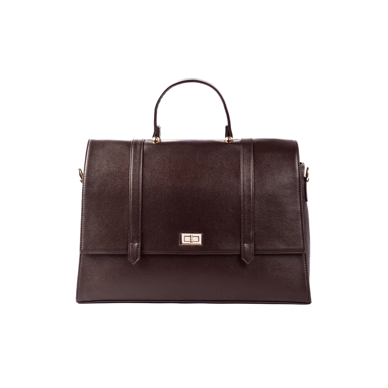 Women's Brown Textured Non-Padded Vegan Leather Finish Convertible Backpack