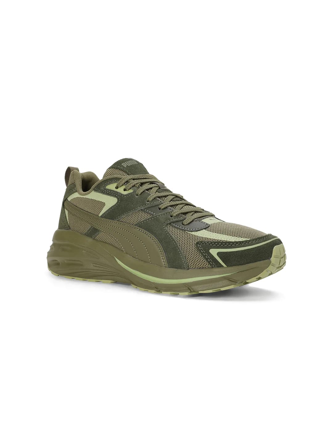 Unisex Green Hypnotic LS Low-Top Round Toe Running Sneakers
