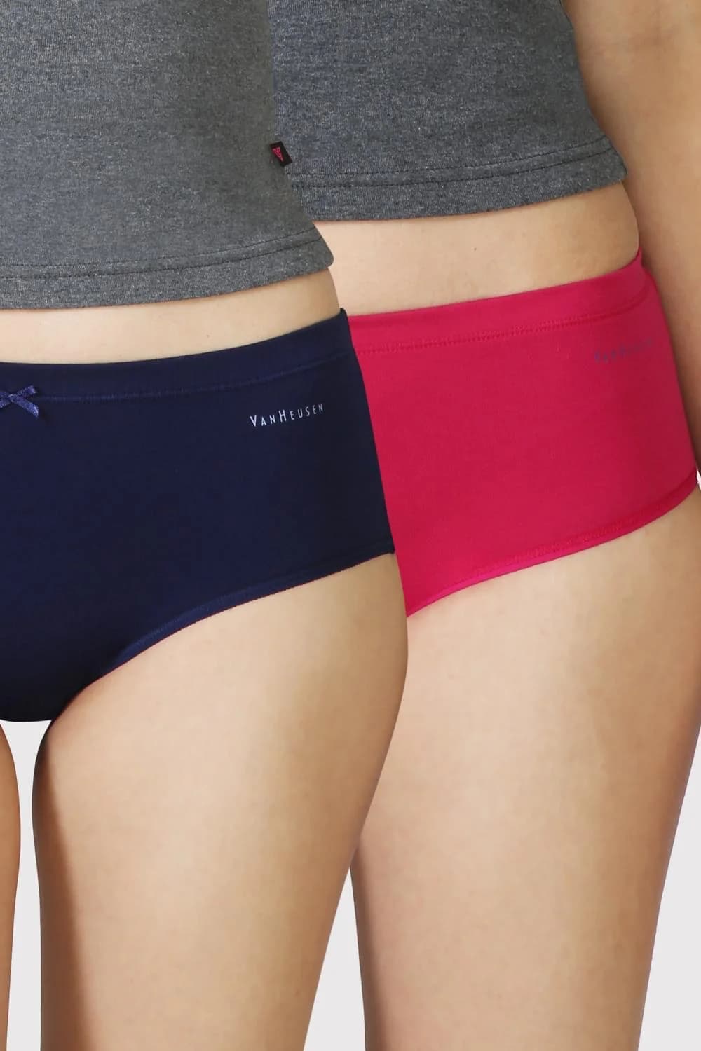 Women's Multicolor Solid Anti Bacterial Full Coverage Hipster Panty - Pack of 2