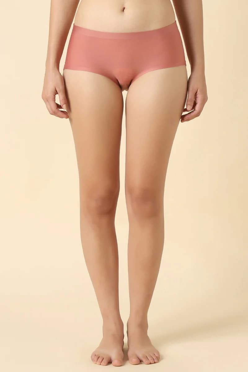 Women's Pink Seamless Invisilite Hipster Panty