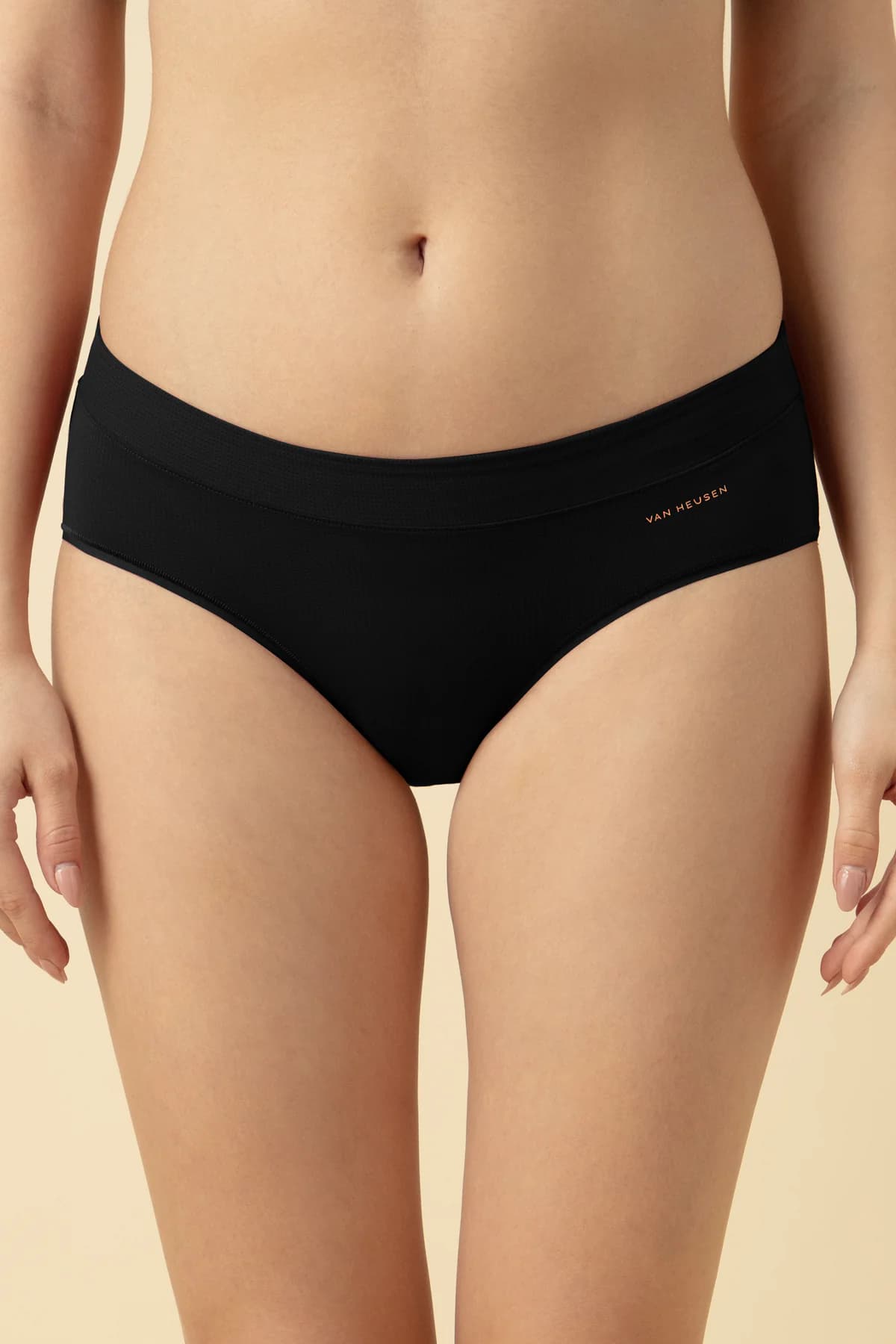 Women's Black Nylon Pro Active Ultra Sports Air Panty