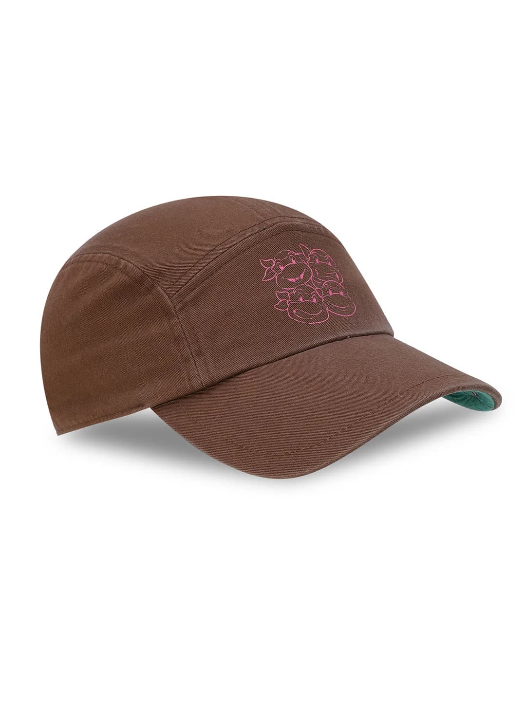 Unisex Brown Embroidered X Teenage Mutant Ninja Turtles 5-panel Cap