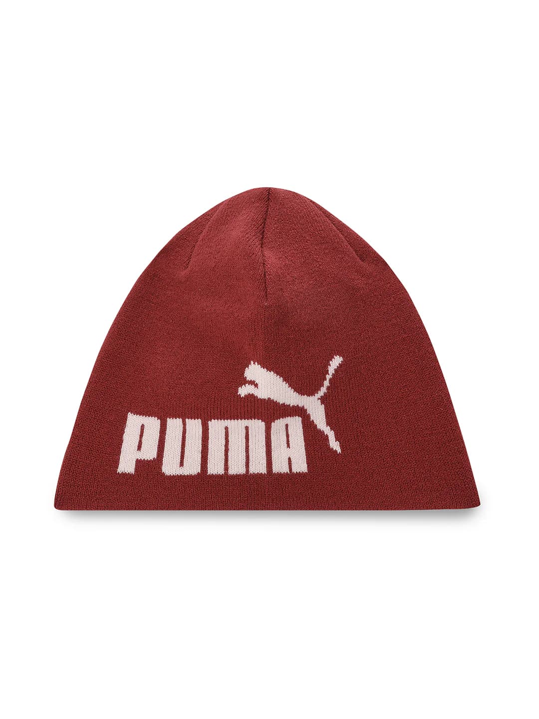 Unisex Red Printed Cuffless Beanie