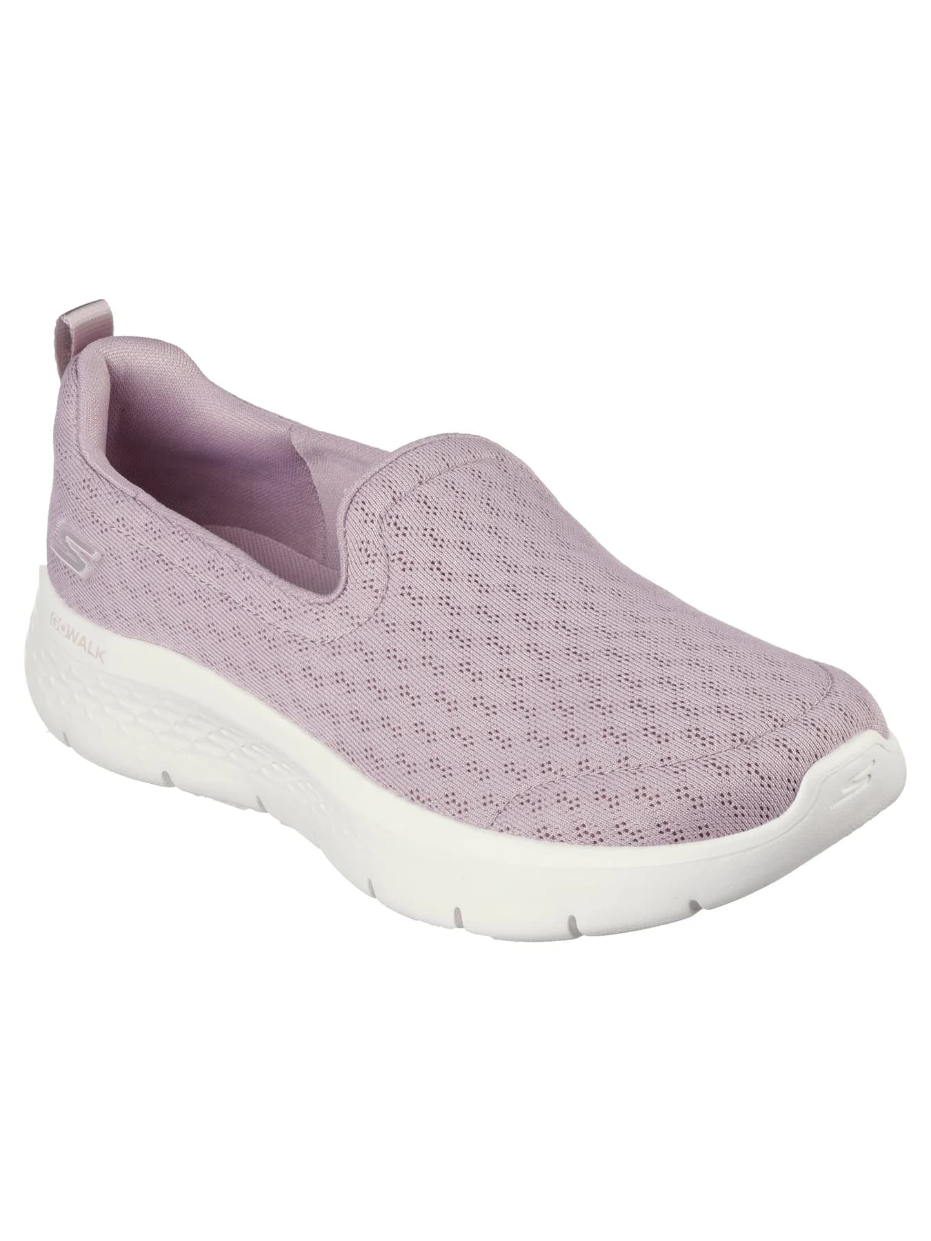 Women's Pink Go Walk Flex Round Toe Slip-On Mesh Walking Shoes