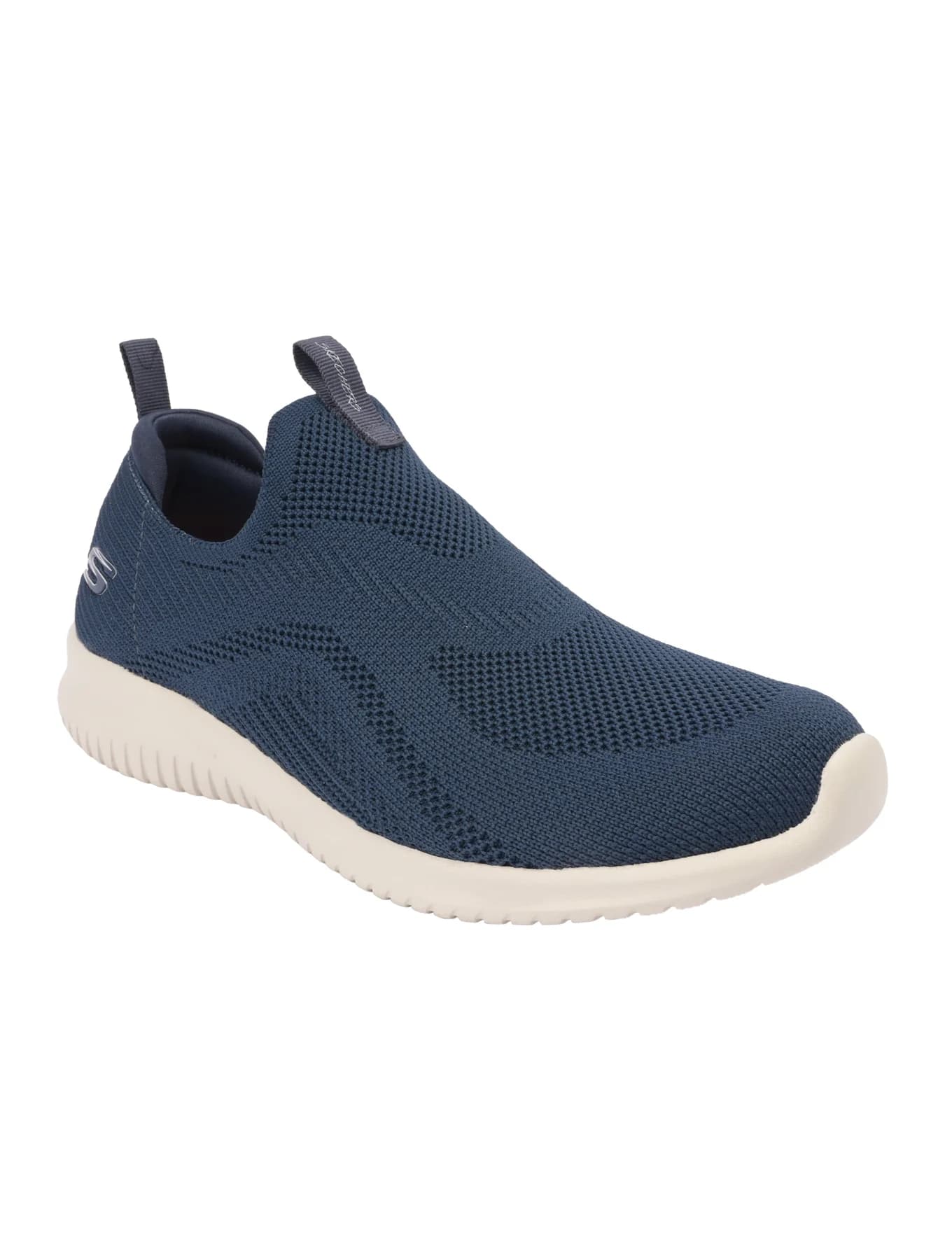 Women's Navy Ultra Flex Round Toe Slip-On Mesh Slip-Ons Sneakers