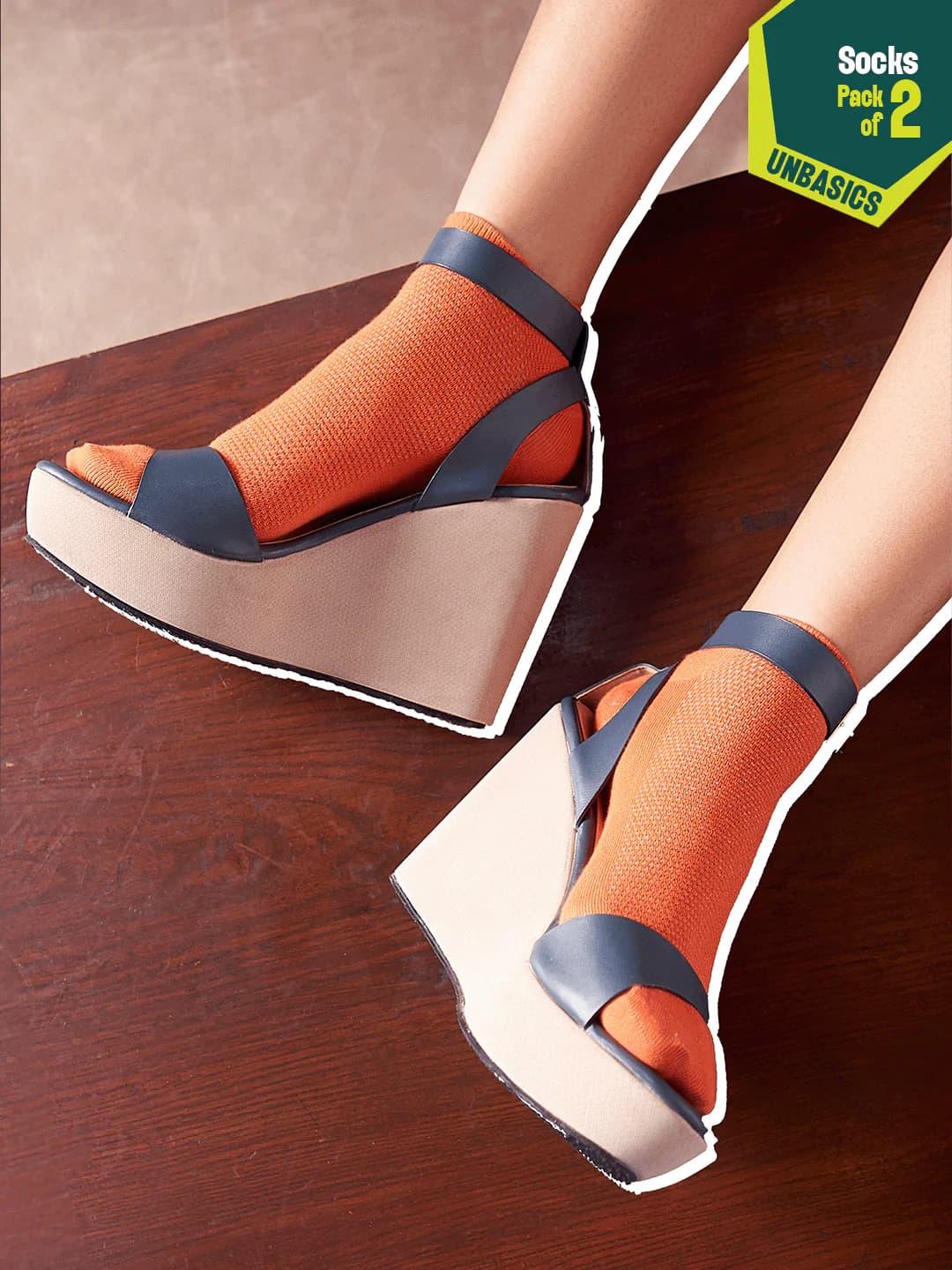 Unisex Multicolor Dawn Ankle Length Socks - 100% Organic Cotton - Pack of 2
