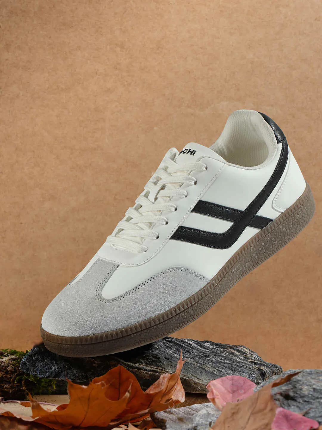 Men's White Casual Walking Sneakers